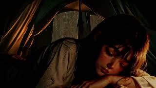 YOUNG GIRL SOLO CAMPING in the HEAVY RAIN - RELAXING in COZY TENT with SOUND OF RAIN ASMR #DAY15
