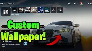 How To Get CUSTOM WALLPAPER In PS5 Tutorial (Custom Background In PS5)