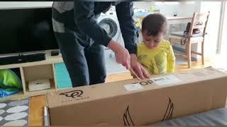 Early Rider belter unboxing, Sebastian first pedaling