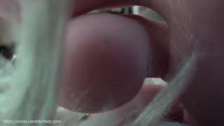 Crawling under Yua's toes giantess feet Macro preview