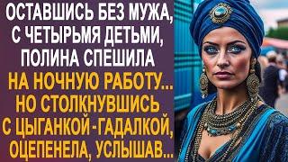 Оставшись без мужа, Полина спешила на ночную работу. Но встретившись с цыганкой-гадалкой в парке...