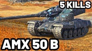 AMX 50 B | 7.1K DAMAGE | 5 KILLS | WOT Blitz Pro Replays