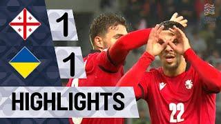 საქართველო vs უკრაინა 1-1 Highlights | უეფას ერთა ლიგა 2024 წელი