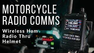 Motorcycle Radio Comms - Wireless Ham Radio Thru Helmet