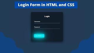 Login Form in HTML and CSS | How to Make Login Form using HTML and CSS | Source coder 2022