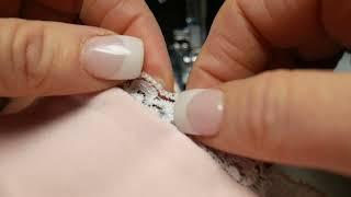 How to sew Lace elastic trim to a panty or bralett