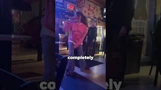 Girl Goes Insane At Karoke Bar  #shorts