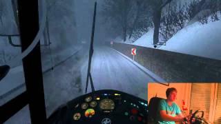 Lets Play Omsi Extreme im Setra 215UL im Schnee durch Dobel