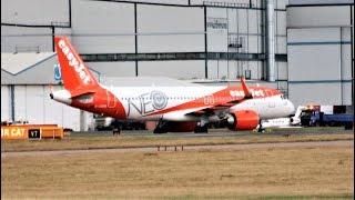 NEO FIRST VISIT EASY JET Airbus A320-251N(SL) G-UZHD to Manchester 25/01/18