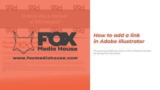 How to add a link in Adobe Illustrator - Fox Media House