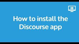 How to install the Discourse app and connect to My Stroke Guide