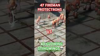 #fallout4 47 FIREMAN PROTECTRONS VS 40 GLOWING STINGWINGS ArenabattleTournaments