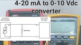 4-20 mA to 0-10 Vdc converter #scvoltaj #elektrik #electronic #diy #teknik #tecnical #shorts #like