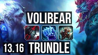 VOLI vs TRUNDLE (TOP) | 9 solo kills, Legendary | NA Diamond | 13.16