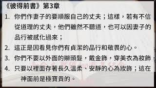 #60【 彼得前書】【有聲聖經字幕版】中文和合本聖經100週年紀念