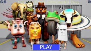 TA TA TA SAHUR WITH FAMILY! in BARRY’S PRISON RUN! New Cute Obby!
