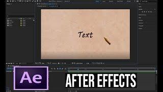 After Effects Tutorial -  Handwriting Effect Animation | Handwriting Effect in After Effects