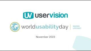 World Usability Day 2023 at User Vision