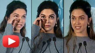 Deepika Padukone CRIES Badly Talking About Depression In Delhi | Live Love Laugh