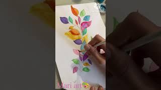 Easy drawing tutorial / Painting ideas #mariart #amazing #satisfyingvideo #shorts