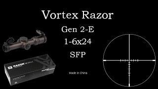 Оптический прицел Vortex Razor Gen-2E 1-6х24 SFP - моя любимая реплика! / Обзор.