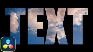 How to add VIDEO inside TEXT | Davinci Resolve 20 Tutorial