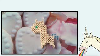  Tutorial UNICORN - BirthDay Lilla con l'Unicorno in Hama 