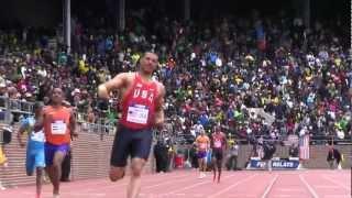 USA Blue 38.47 Ryan Bailey Anchor USA vs The World Penn Relays 2012