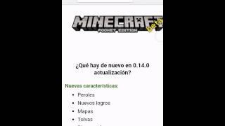 MINECRAFT PE 0.14.0 YA ESTA LA BETA