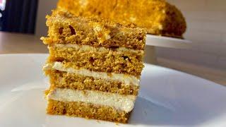 Торт Медовик за 30 минут . Смачний медовик. Очень просто.Honey cake recipe