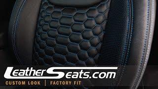 2017 Jeep Wrangler - Custom Leather Seat Interior With Reticulated Hex Inserts - LeatherSeats.com