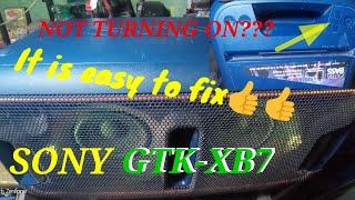 How to fix Sony GTK-XB7 that won't turn on, SONY GTK-XB7 repair