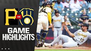 Pirates vs. Brewers Game Highlights (6/23/25) | MLB Highlights