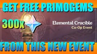 Get FREE 300 Primogems From This NEW COOP EVENT! Genshin Impact Coop Event Elemental Crucible