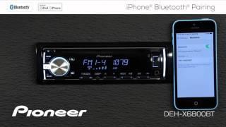 How To - DEH-X6800BT - iPhone Bluetooth Pairing