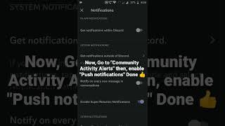 How to Enable Community Push Notifications in Discord  Mobile #roduz #discord #how #howto #push