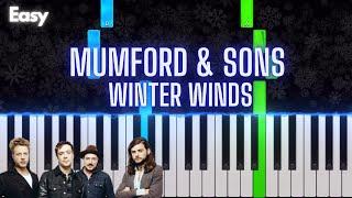 Mumford & Sons - Winter Winds | Easy Piano Tutorial