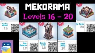 Mekorama 16, 17, 18, 19, 20 Walkthrough Hamster Wheel, Bot Bypass, Crank It Up, Robo Rally, No Rush.