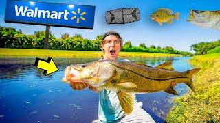 WALMART Food Chain FISHING CHALLENGE! (INSANE CATCH)