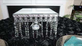 Crystal Mirrored Cake Stand | DIY Tutorial | Wedding Cake Stand