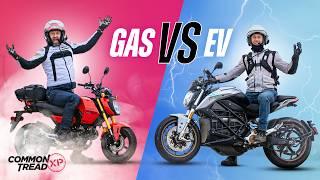 Can We Ride 500 Miles on $20? - Honda Grom vs. Zero Electric Bike | Common Tread XP