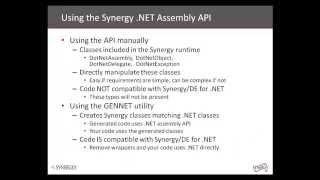 .NET Assembly API | Synergy/DE