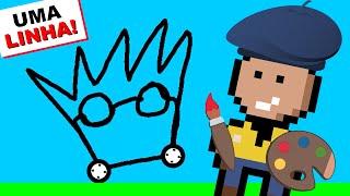 TENHO QUE DESENHAR CARROS com apenas UMA LINHA!!! (Car Drawing Game)