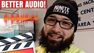 How To Make Your Audio Sound CRISPY & AMAZING  - Final Cut Pro X Tutorial (No Plugins Needed)