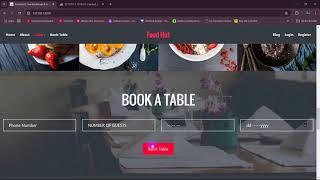 Book a Table in Laravel | Laravel Restaurant Project Tutorial