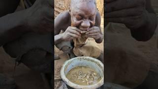 wow That's awesome food made by hadzabe tribe to survive #hadzabetribe #food