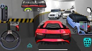 New Red Lamborgni For Parking - 3d Driving Class android game play || Car Game #gameplay #cargame