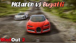 Max Level McLaren vs Bugatti Street Racing | Madout 2 Gameplay with @rafinthegameboy954