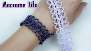 Macrame Bracelet tutorial |  Heart looping bracelet - Simple but full of love