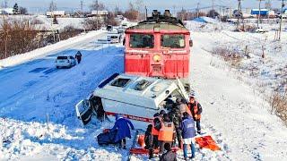 Из-за несоблюдения ПДД в 2023 году на железнодорожных переездах погибло 54 человека